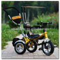 new arrival steel tricycle 3 in 1 high quality air tire china trike luxury baby tricycle stroller